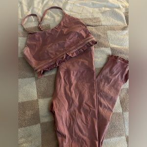 Pink target JoyLab workout set with ruffles